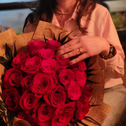 Buchet Red Roses Premium