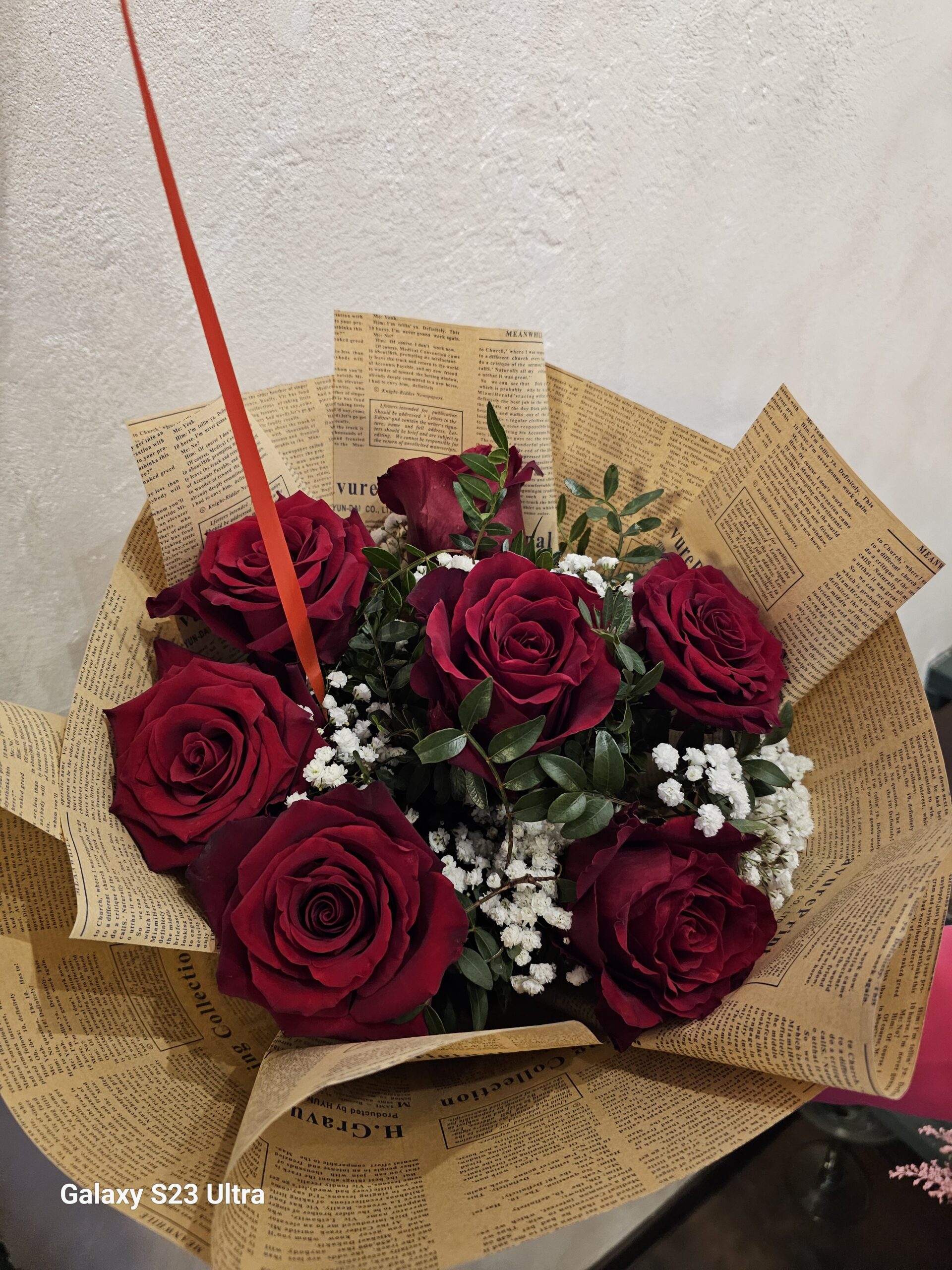 Buchet 7 trandafiri rosii
